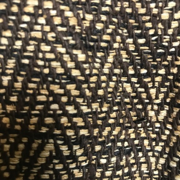 V.P. Collections Vintage Blazer Brown Multi Hand Woven Silk Tweed Size Medium - Picture 5 of 7